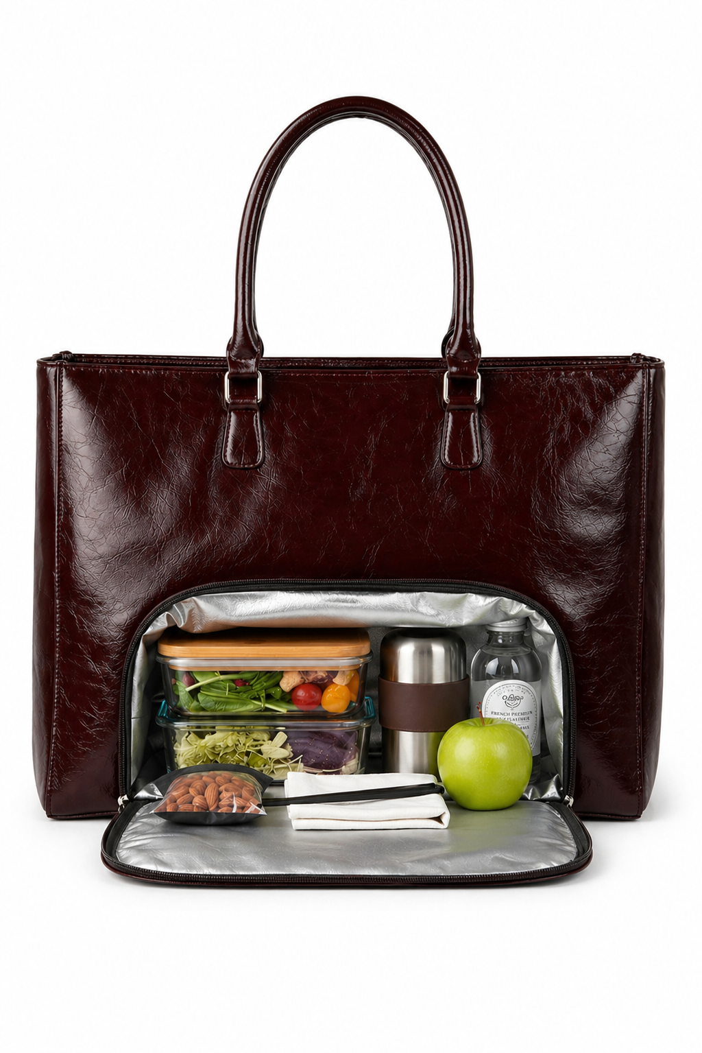 The Voyen Work Bag - Burgundy